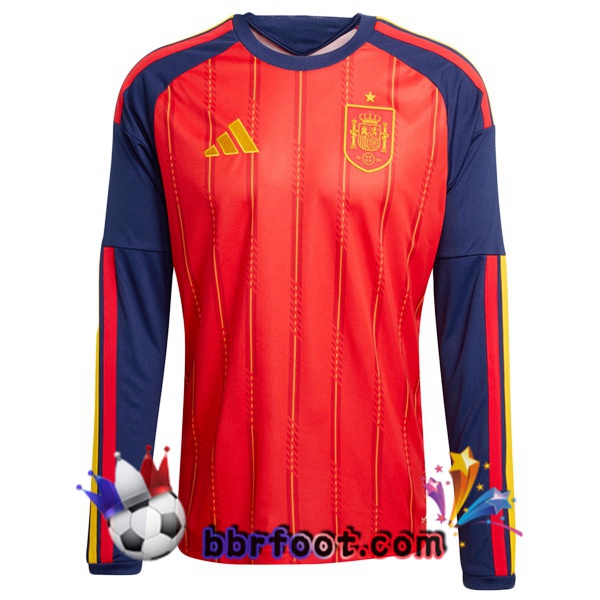 Maillots Equipe De Espagne Domicile Manche Longue Rouge 2026/2027