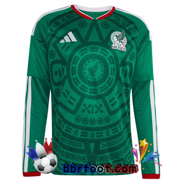 Maillots Equipe De Mexique Domicile Manche Longue Vert 2026/2027 Maillots Equipe De Mexique Domicile Manche Longue Vert 2026/2027