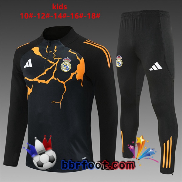 Survetement Foot Real Madrid Enfant Noir 2025/2026