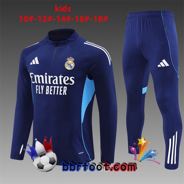 Survetement Foot Real Madrid Enfant Bleu Royal 2025/2026