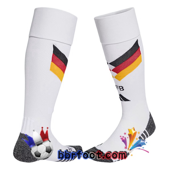 Chaussettes Foot Allemagne Domicile Blanc 2026/2027 Chaussettes Foot Allemagne Domicile Blanc 2026/2027
