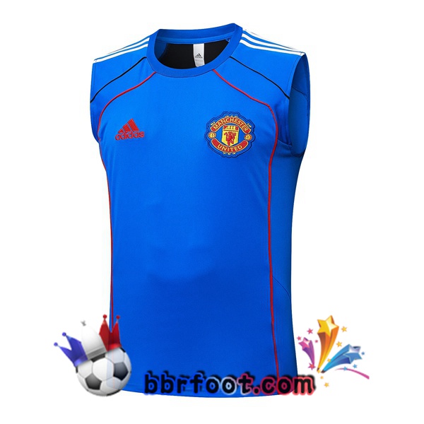 Gilet Foot Manchester United Bleu 2025/2026 Gilet Foot Manchester United Bleu 2025/2026