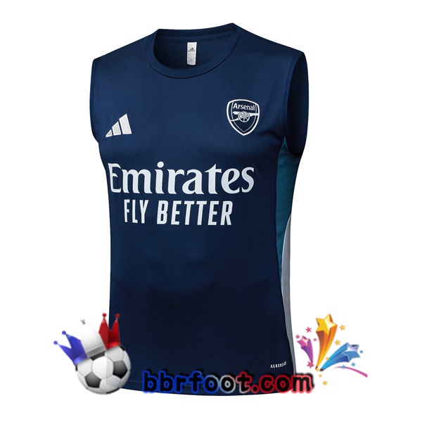 Gilet Foot Arsenal Bleu Royal 2025/2026 Gilet Foot Arsenal Bleu Royal 2025/2026