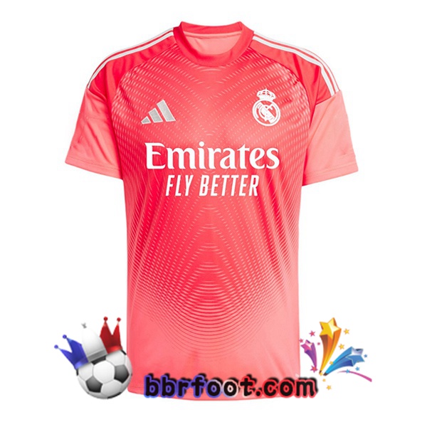 Maillot Foot Real Madrid Gardien de but Rose 2025/2026 Maillot Foot Real Madrid Gardien de but Rose 2025/2026