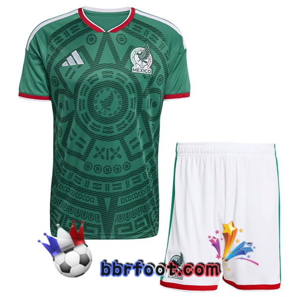 Maillots Equipe De Mexique Enfant Domicile Vert FIFA World Cup 2026 Maillots Equipe De Mexique Enfant Domicile Vert FIFA World Cup 2026