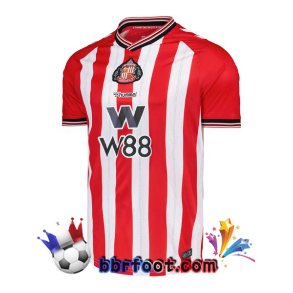 Maillot Foot Sunderland AFC Domicile Rouge Blanc 2025/2026 Maillot Foot Sunderland AFC Domicile Rouge Blanc 2025/2026