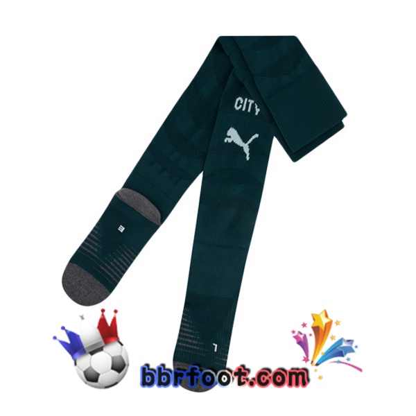Chaussettes Foot Manchester City Quatrieme Vert 2025/2026 Chaussettes Foot Manchester City Quatrieme Vert 2025/2026