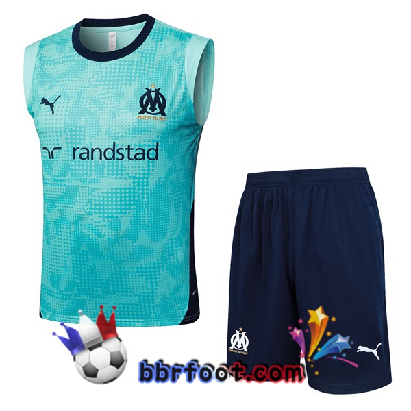 Gilet Foot Marseille OM + Shorts Vert 2025/2026 Gilet Foot Marseille OM + Shorts Vert 2025/2026