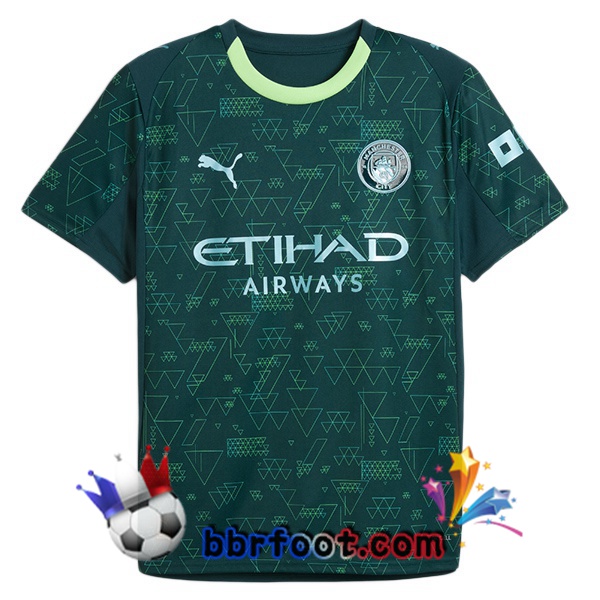 Maillot Foot Manchester City Quatrieme Vert 2025/2026 Maillot Foot Manchester City Quatrieme Vert 2025/2026