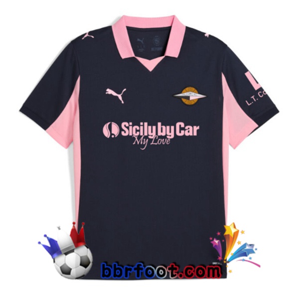 Maillot Foot Palerme FC Exterieur Noir 2025/2026 Maillot Foot Palerme FC Exterieur Noir 2025/2026