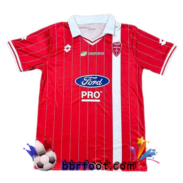 Maillot Foot AC Monza Domicile Rouge 2025/2026 Maillot Foot AC Monza Domicile Rouge 2025/2026