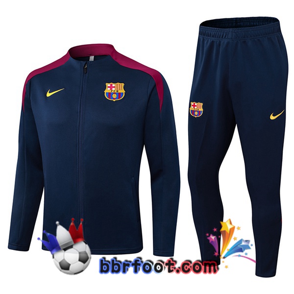 Survetement Foot - Veste FC Barcelone Bleu Royal 2025/2026