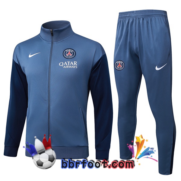 Survetement Foot - Veste Paris PSG Bleu Royal 2025/2026