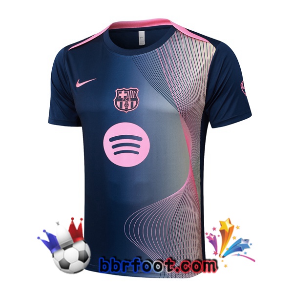 Training T-Shirts FC Barcelone Rose Bleu Royal 2025/2026 Training T-Shirts FC Barcelone Rose Bleu Royal 2025/2026