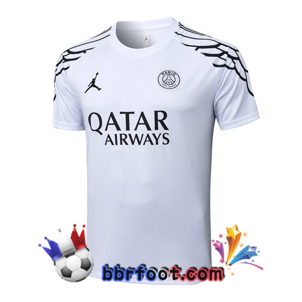 Training T-Shirts Jordan Paris PSG Blanc 2025/2026 Training T-Shirts Jordan Paris PSG Blanc 2025/2026