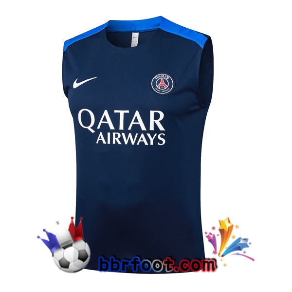 Gilet Foot Paris PSG Bleu Royal 2025/2026 Gilet Foot Paris PSG Bleu Royal 2025/2026