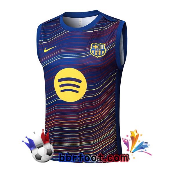 Gilet Foot FC Barcelone Pourpre Bleu Royal 2025/2026 Gilet Foot FC Barcelone Pourpre Bleu Royal 2025/2026