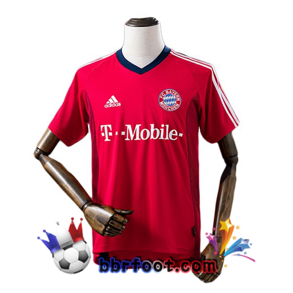 Maillot Foot Bayern Munich Retro Third Rouge 2002-2003 Maillot Foot Bayern Munich Retro Third Rouge 2002-2003