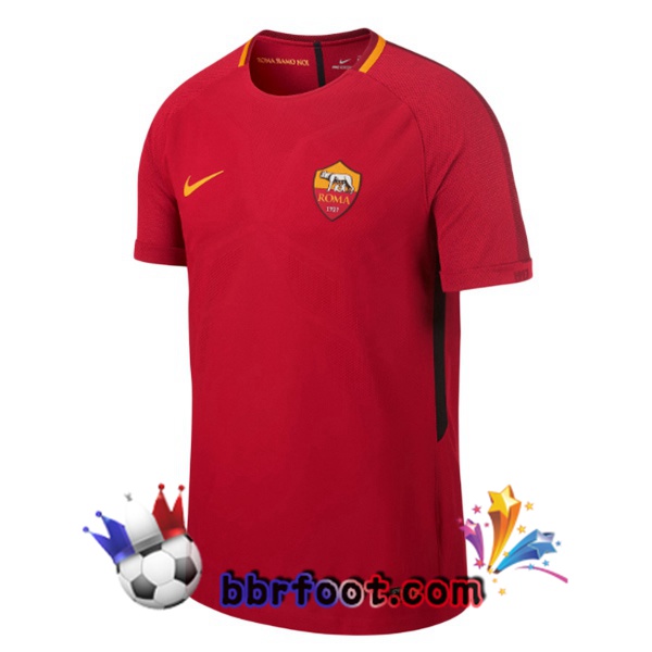 Maillot Foot AS Roma Retro Domicile Rouge 2017-2018