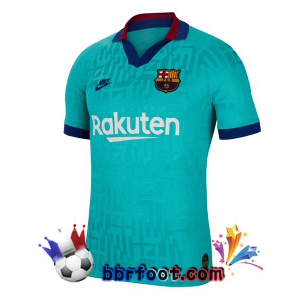 Maillot Foot FC Barcelone Retro Third Vert 2019-2020 Maillot Foot FC Barcelone Retro Third Vert 2019-2020