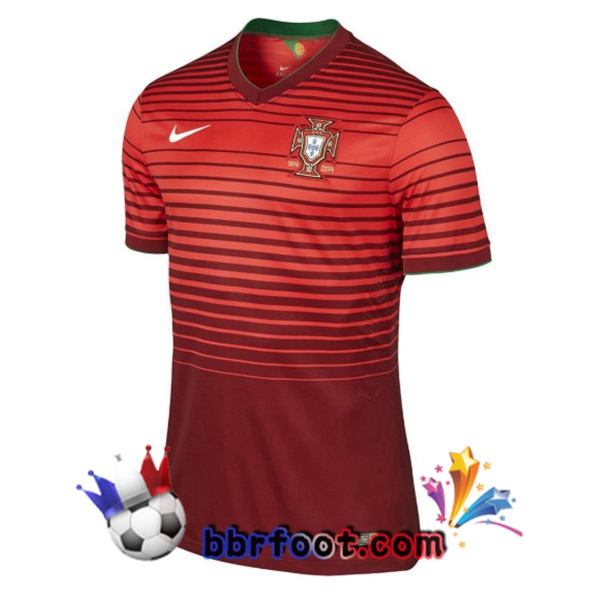 Maillot Foot Portugal Retro Domicile Rouge 2014