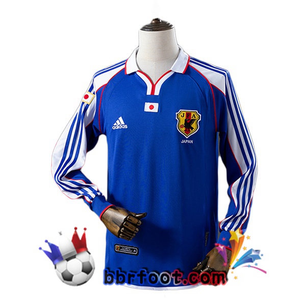 Maillot Foot Japon Retro Domicile Manche Longue Bleu 2000 Maillot Foot Japon Retro Domicile Manche Longue Bleu 2000