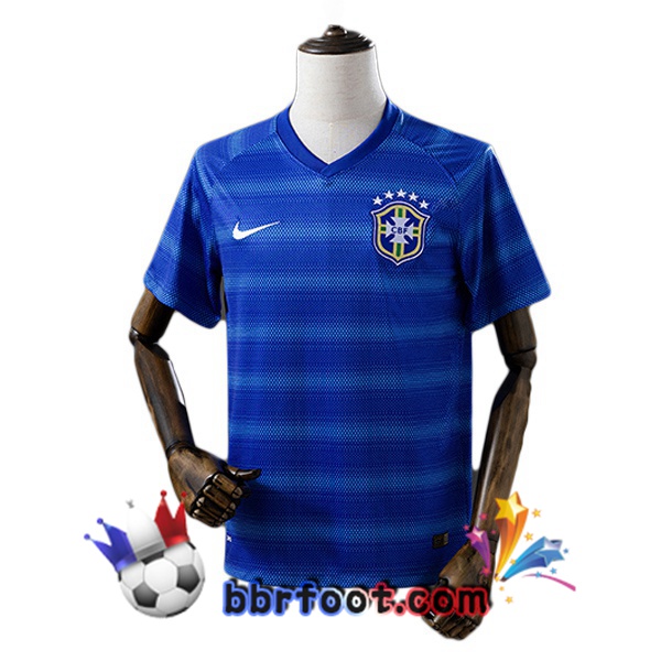 Maillot Foot Bresil Retro Exterieur Bleu 2014 Maillot Foot Bresil Retro Exterieur Bleu 2014