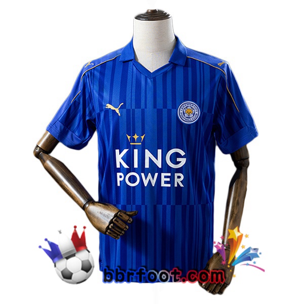 Maillot Foot Leicester City Retro Domicile Bleu 2016-2017 Maillot Foot Leicester City Retro Domicile Bleu 2016-2017