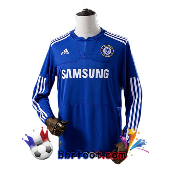 Maillot Foot FC Chelsea Retro Domicile Manche Longue Bleu 2009-2010