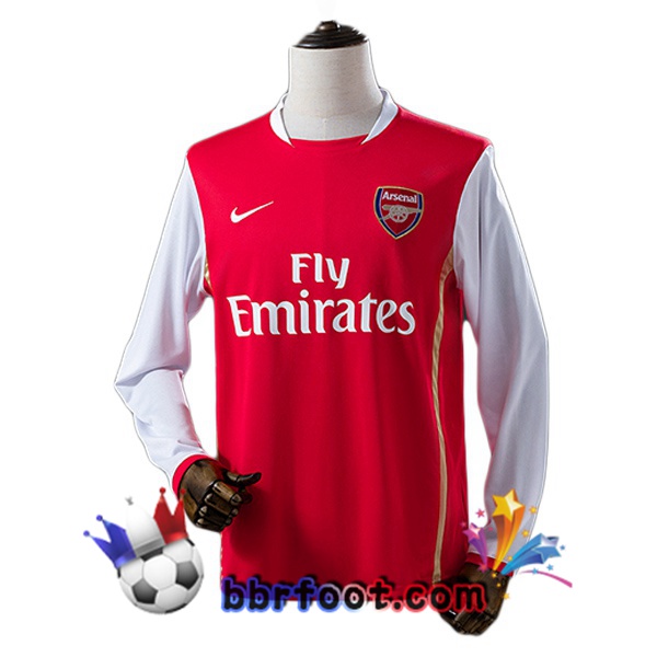 Maillot Foot Arsenal Retro Domicile Manche Longue Rouge 2006-2007