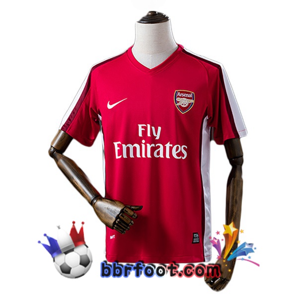 Maillot Foot Arsenal Retro Domicile Rouge 2008-2010 Maillot Foot Arsenal Retro Domicile Rouge 2008-2010