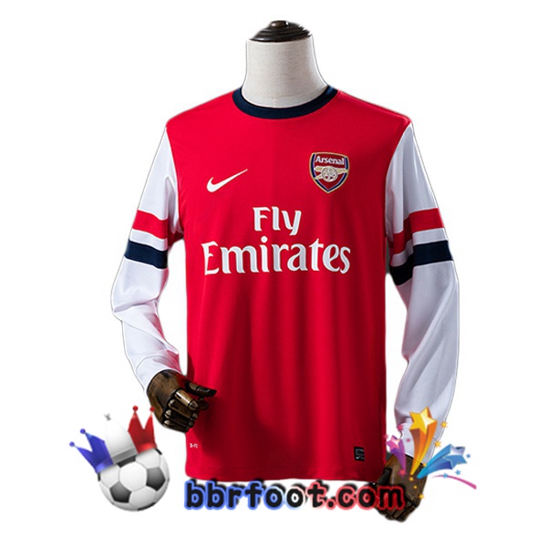 Maillot Foot Arsenal Retro Domicile Manche Longue Rouge 2012-2013