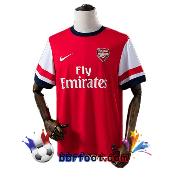 Maillot Foot Arsenal Retro Domicile Rouge 2012-2013