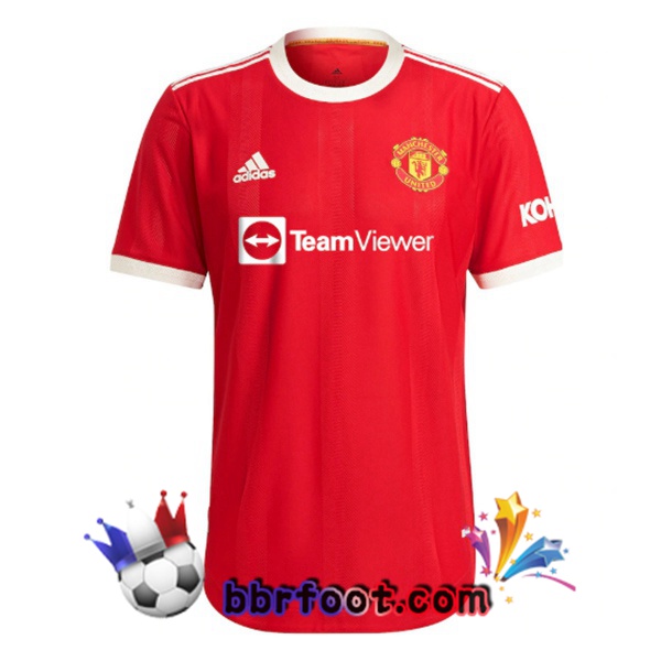 Maillot Foot Manchester United Retro Domicile Rouge 2021-2022
