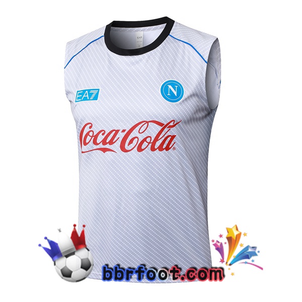 Gilet Foot SSC Naples Blanc 2025/2026 Gilet Foot SSC Naples Blanc 2025/2026