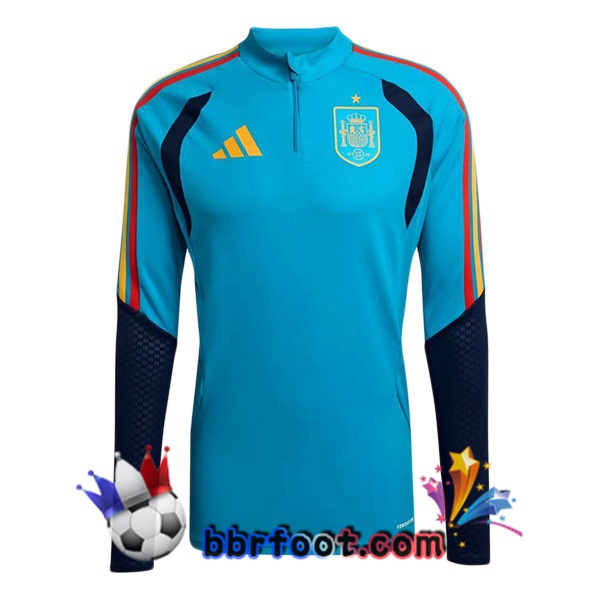Sweatshirts Homme Espagne Bleu 2025/2026 Sweatshirts Homme Espagne Bleu 2025/2026