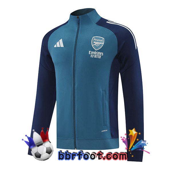 Veste Foot Arsenal Bleu 2025/2026 Veste Foot Arsenal Bleu 2025/2026