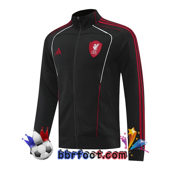Veste Foot FC Liverpool Noir 2025/2026 Veste Foot FC Liverpool Noir 2025/2026