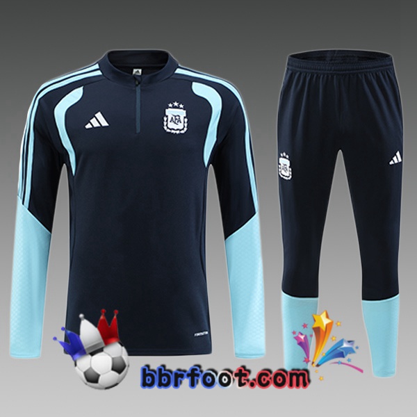 Survetement Foot Argentine Enfant Bleu Royal 2025/2026 Survetement Foot Argentine Enfant Bleu Royal 2025/2026