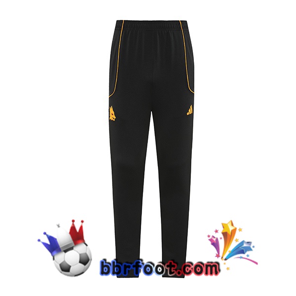 Pantalon Foot AS Roma Noir 2025/2026 Pantalon Foot AS Roma Noir 2025/2026