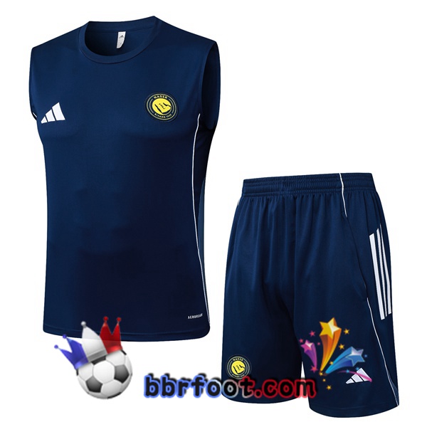Gilet Foot Al-Nassr FC + Shorts Bleu Royal 2025/2026 Gilet Foot Al-Nassr FC + Shorts Bleu Royal 2025/2026