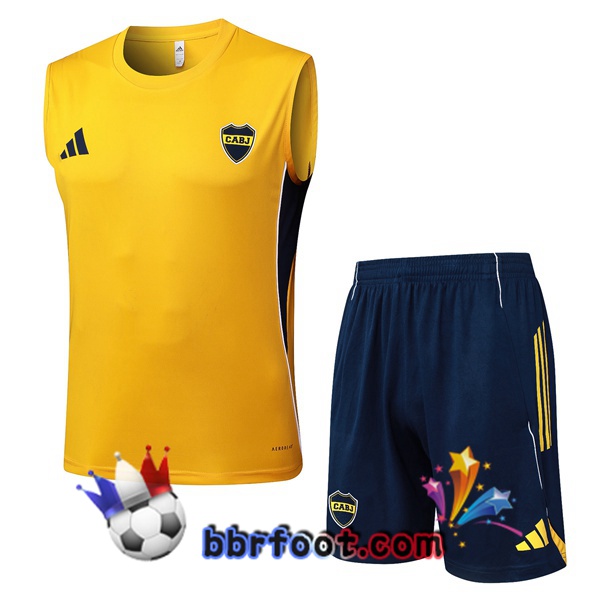 Gilet Foot Boca Juniors + Shorts Jaune 2025/2026 Gilet Foot Boca Juniors + Shorts Jaune 2025/2026