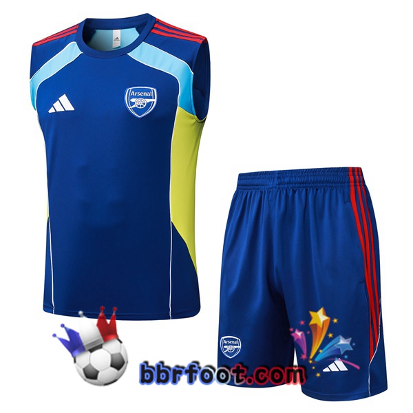 Gilet Foot Arsenal + Shorts Bleu 2025/2026 Gilet Foot Arsenal + Shorts Bleu 2025/2026