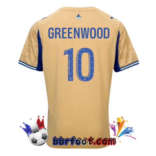 Maillot Foot Marseille OM (GREENWOOD 10) Quatrieme Jaune 2025/2026 Maillot Foot Marseille OM (GREENWOOD 10) Quatrieme Jaune 2025/2026