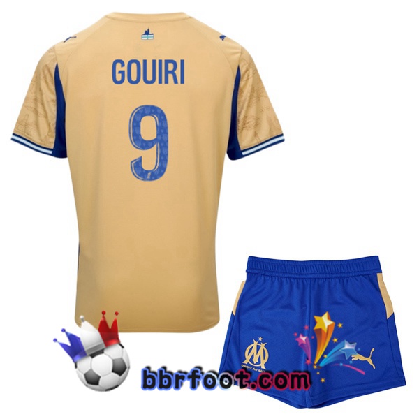 Maillot Foot Marseille OM (GOUIRI 9) Enfant Quatrieme Jaune 2025/2026