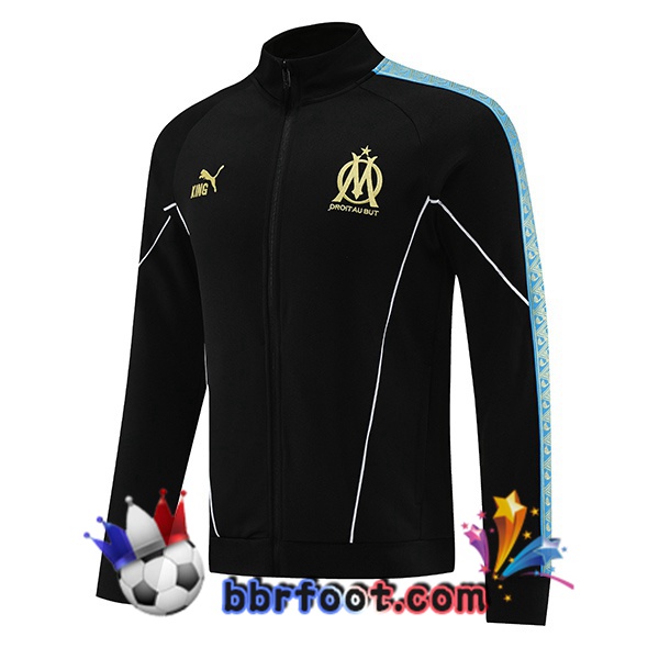 Veste Foot Marseille OM Noir 2025/2026 Veste Foot Marseille OM Noir 2025/2026