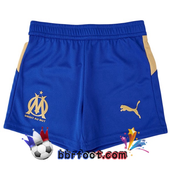 Short Foot Marseille OM Quatrieme Bleu 2025/2026 Short Foot Marseille OM Quatrieme Bleu 2025/2026