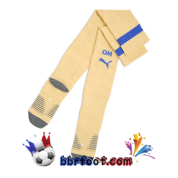Chaussettes Foot Marseille OM Quatrieme Jaune 2025/2026 Chaussettes Foot Marseille OM Quatrieme Jaune 2025/2026
