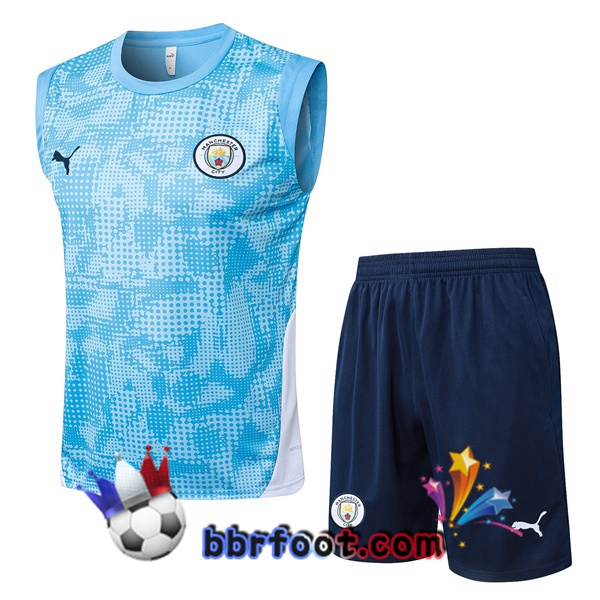 Gilet Foot Manchester City + Shorts Bleu 2025/2026