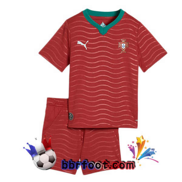 Maillots Equipe De Portugal Enfant Domicile Rouge 2026/2027 Maillots Equipe De Portugal Enfant Domicile Rouge 2026/2027